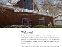 Tablet Screenshot of ithacachurchofchrist.org